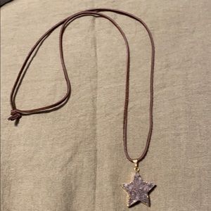 Handmade Pyrite Star Necklace